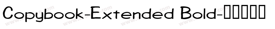 Copybook-Extended Bold字体转换